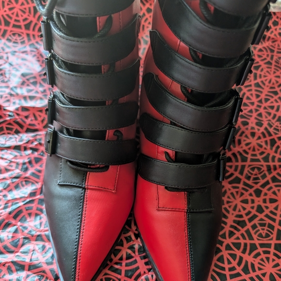 Coven Boot Split Red/Black - Picture 3 of 6
